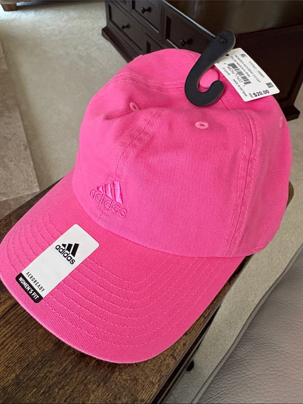 adidas Hot Pink Classic Logo Baseball Cap